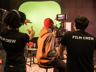 Students filming