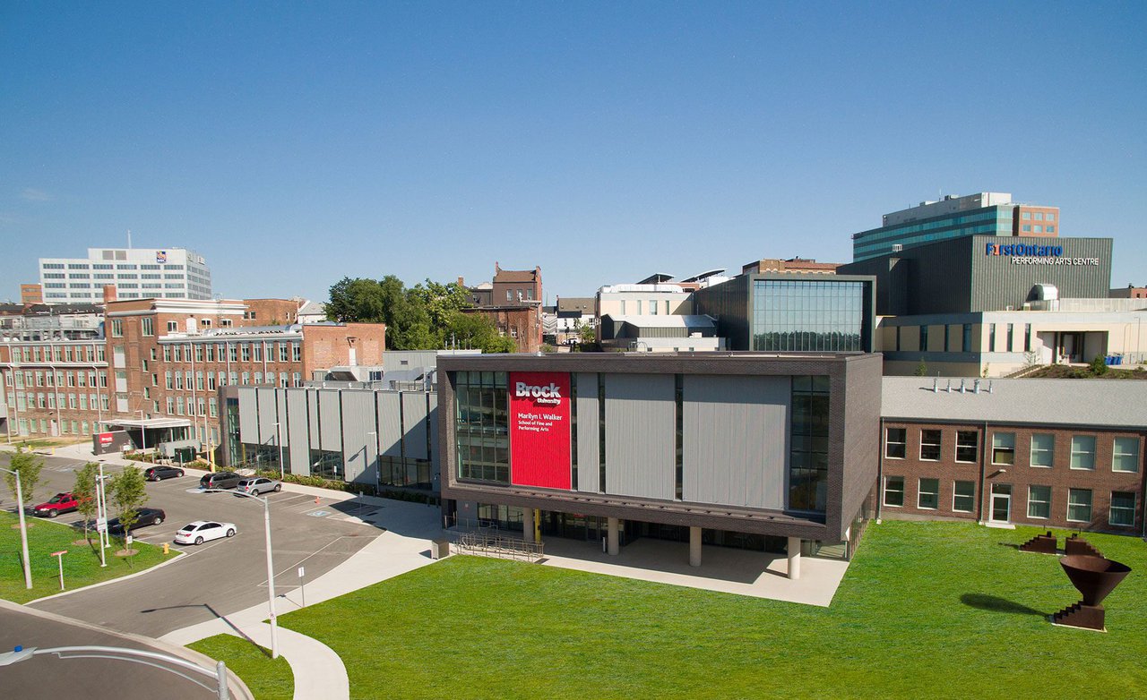 Exterior of Marilyn I. Walker and FirstOntario Performing Arts Centre